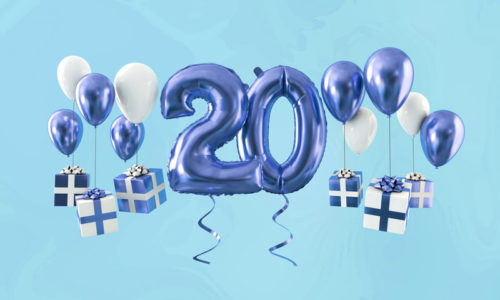 20 year business anniversary balloons
