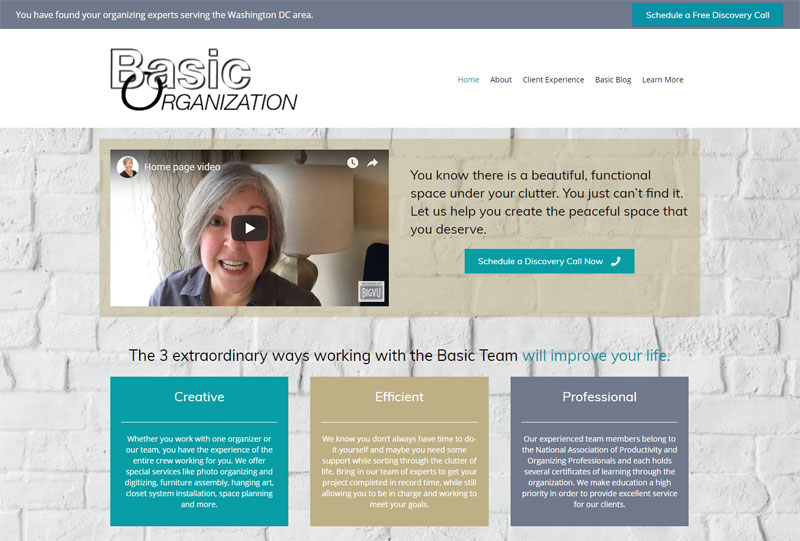 Basic Organization website 2019
