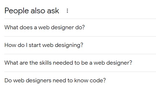 People Also Ask : What does a web designer do? How do I start web designing? What are the skills needed to be a web designer? Do web designers need to know code?