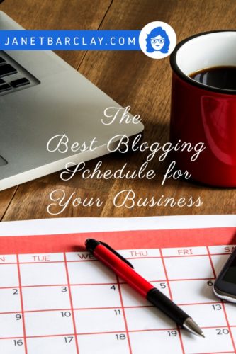 blogging schedule 